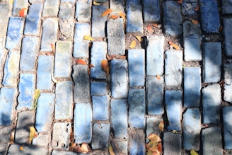 gray and brown brick wall