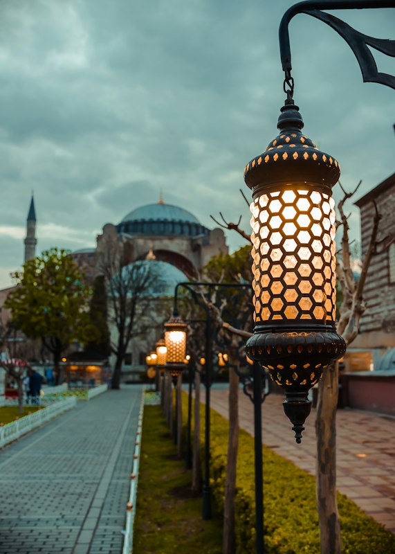 Rooftop dinner with Blue Mosque view