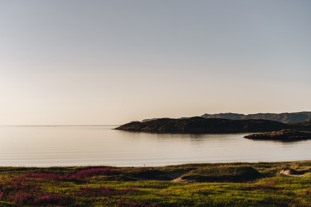 body of water near mountain during daytime