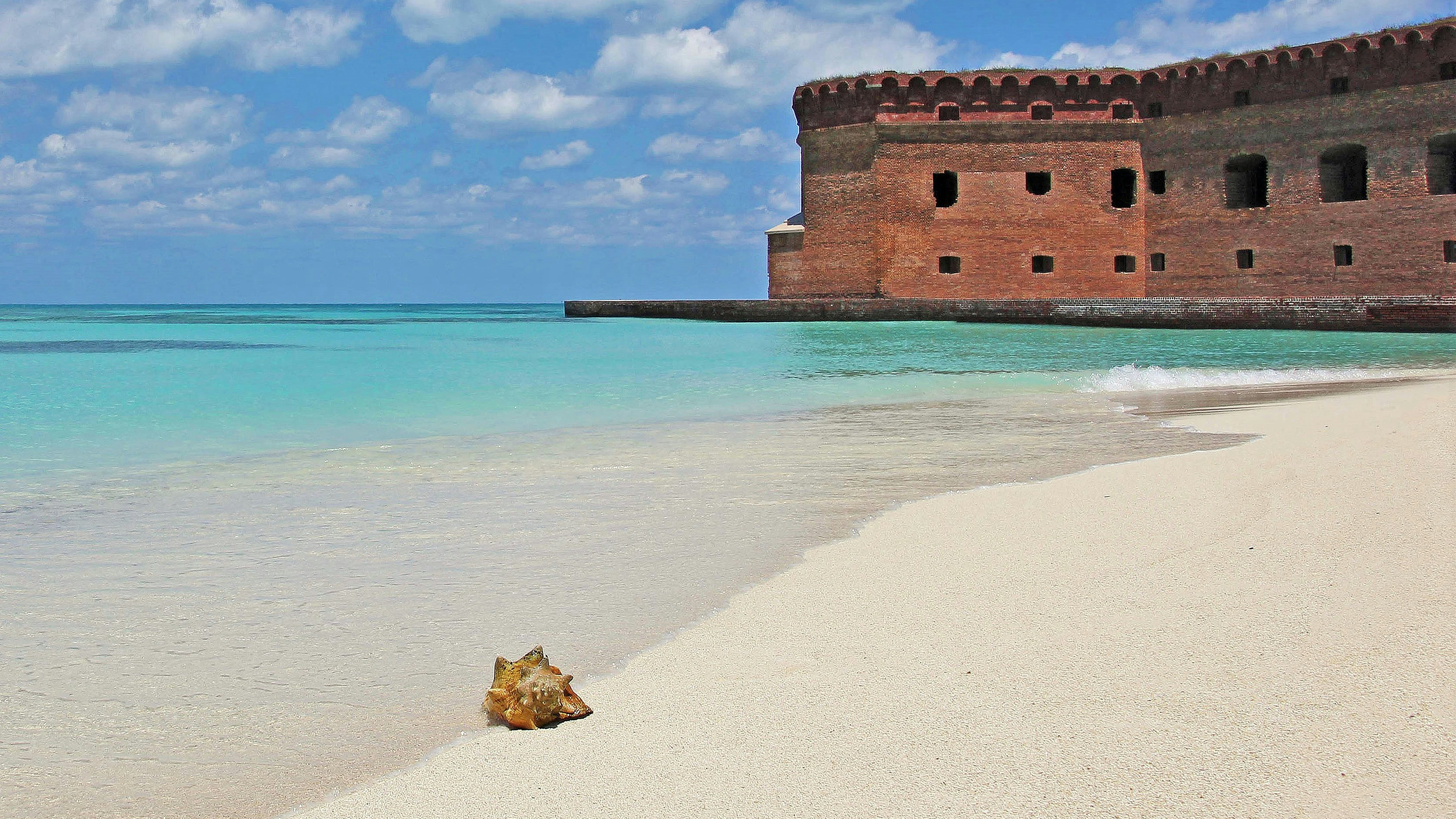 brown concrete building on beach during daytime