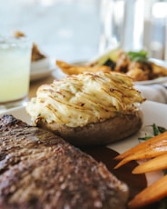 cooked food on white ceramic plate