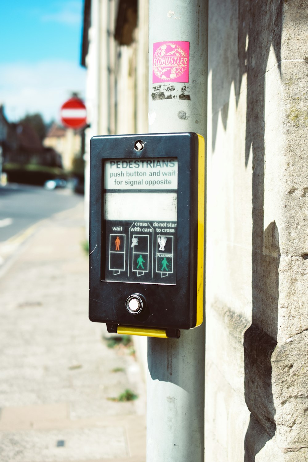 green and yellow digital device