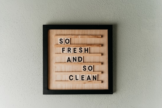 brown wooden quote wall decor