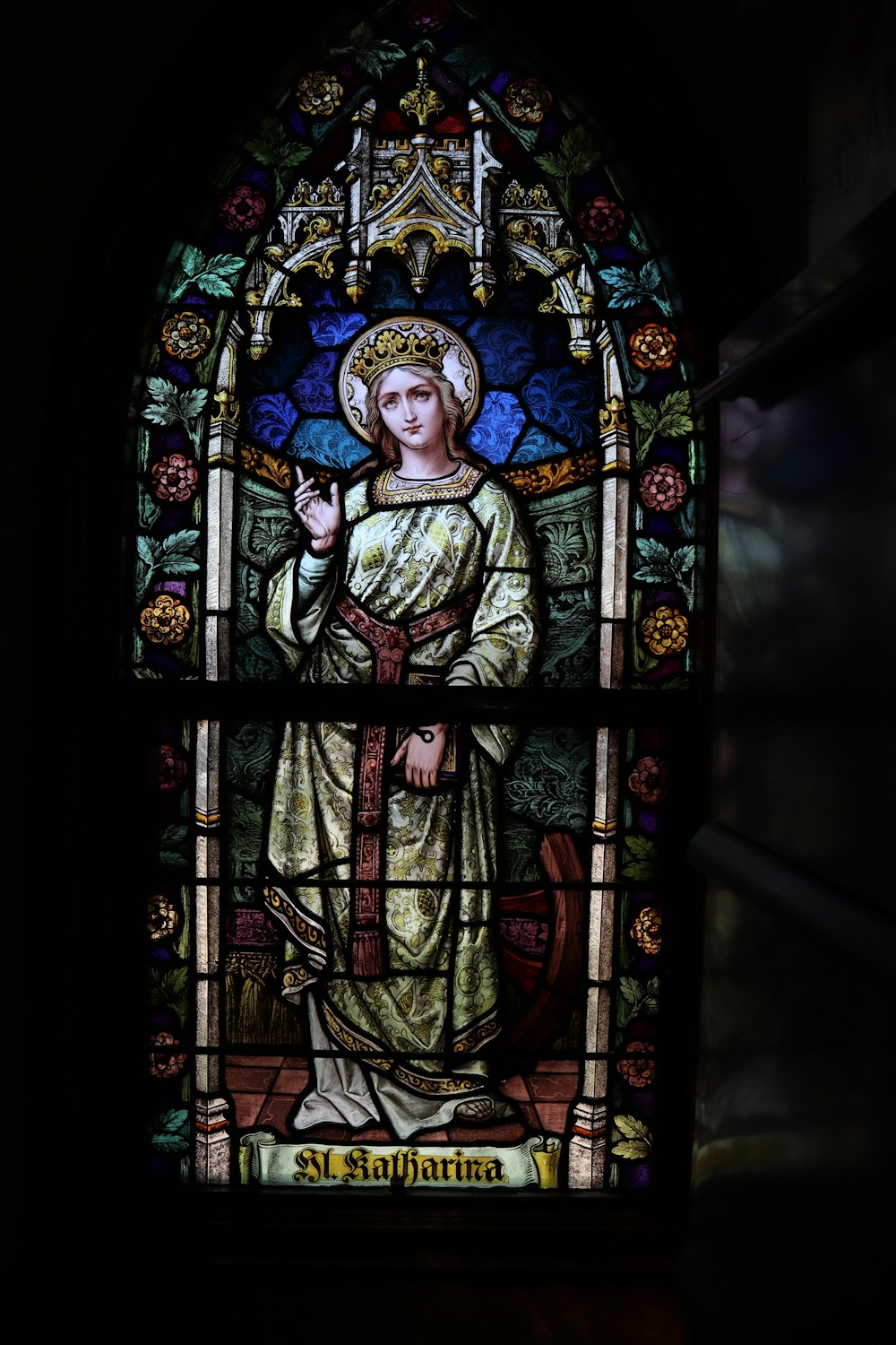 virgem maria e vidro de jesus cristo