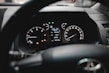 black and white car instrument panel cluster