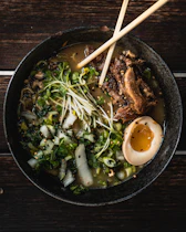 Spicy miso ramen with chili oil