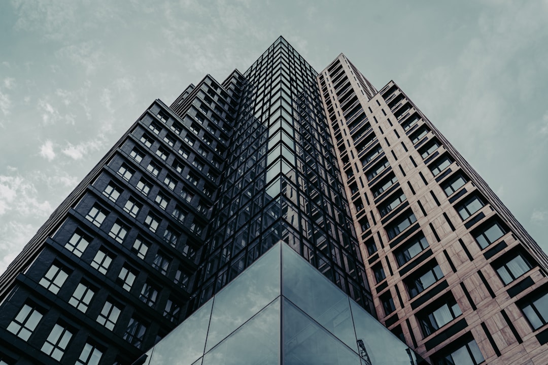 low angle photography of high rise building