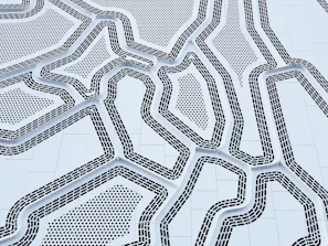 white and black abstract painting