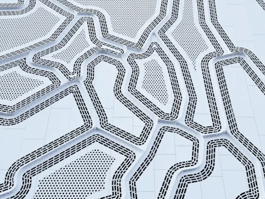 white and black abstract painting