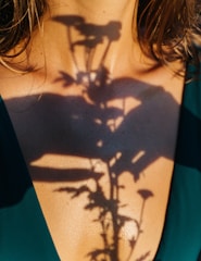 black and white shadow of man and woman
