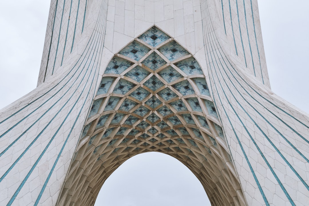 blue and white concrete building