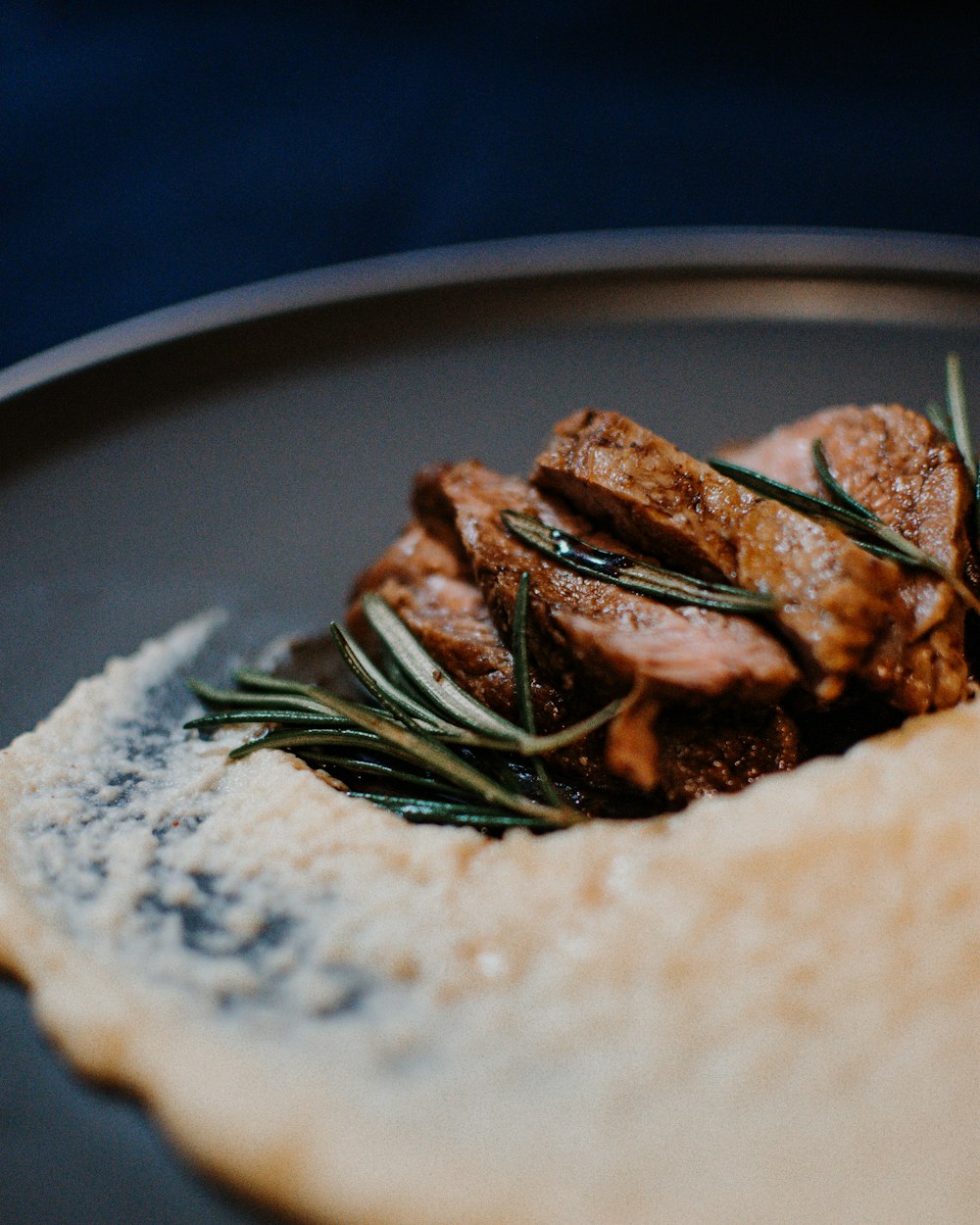 cooked food on stainless steel plate