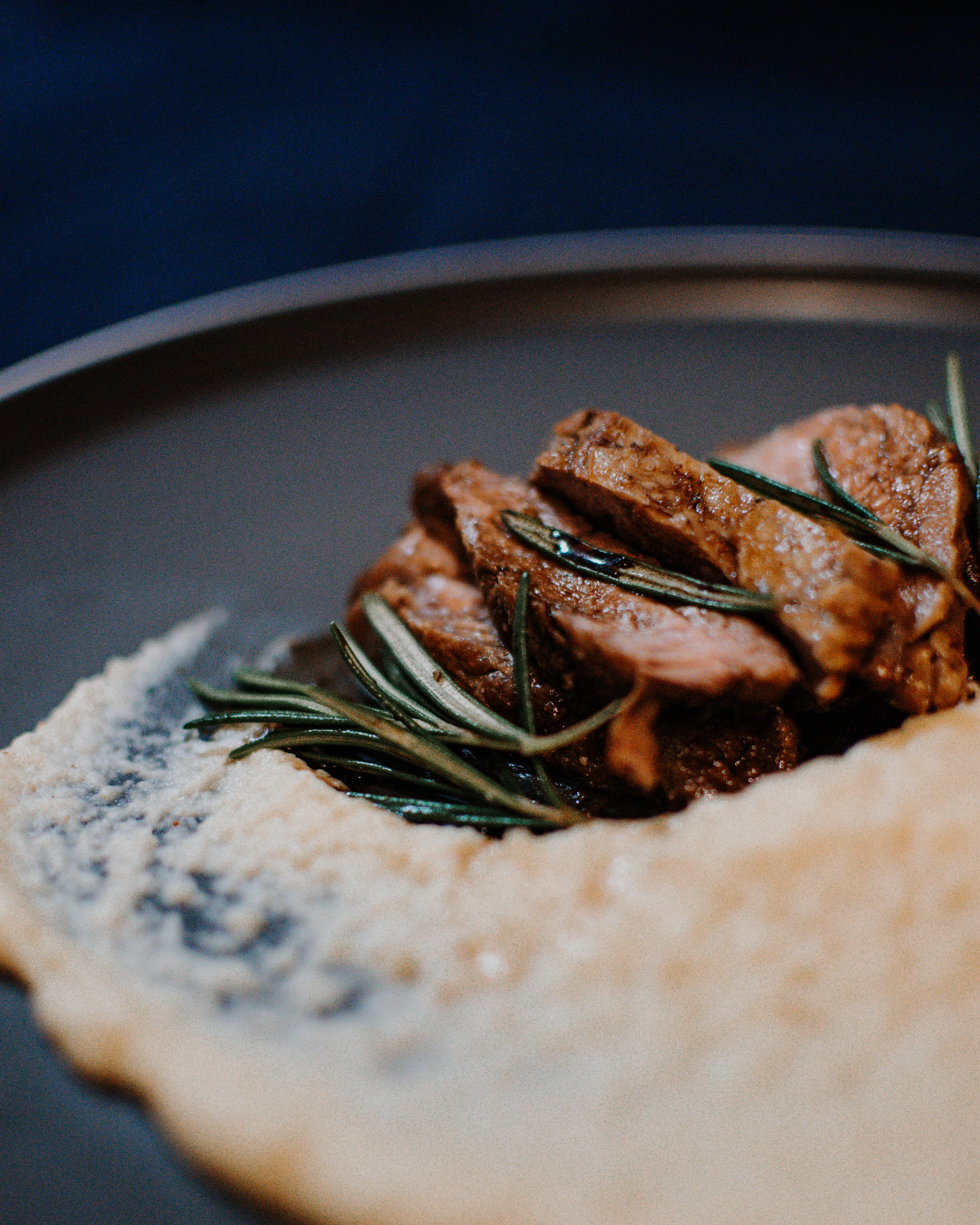cooked food on stainless steel plate