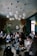 A cozy and modern café interior with customers enjoying their drinks.