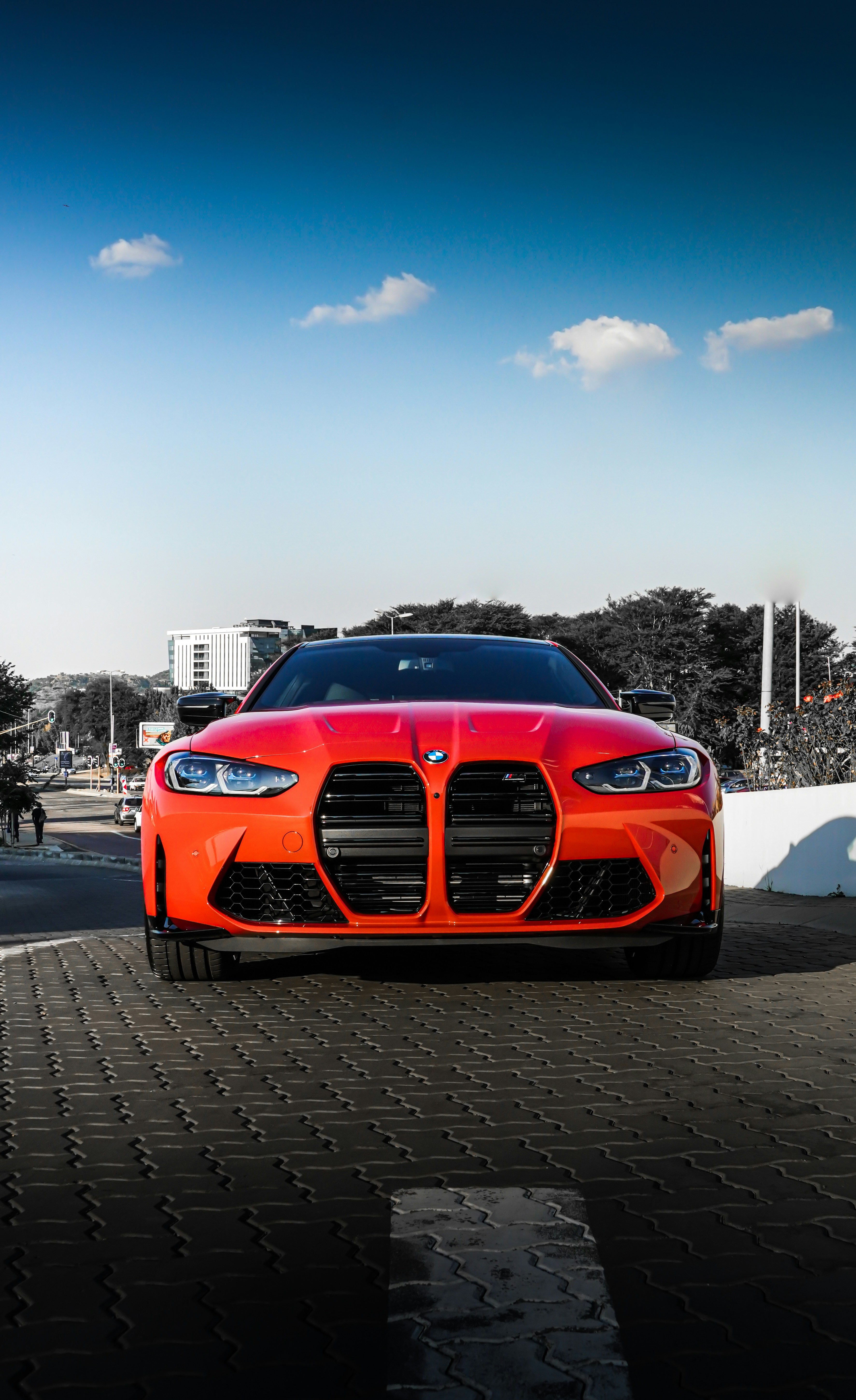 Orange Bmw Car On Road During Daytime Photo Free Image On Unsplash