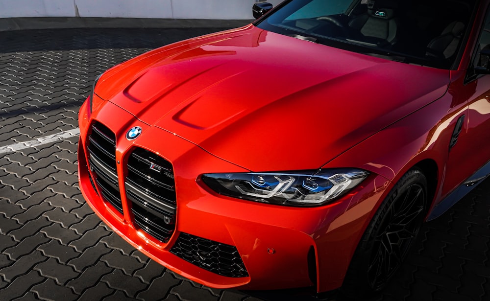 red bmw m 3 coupe