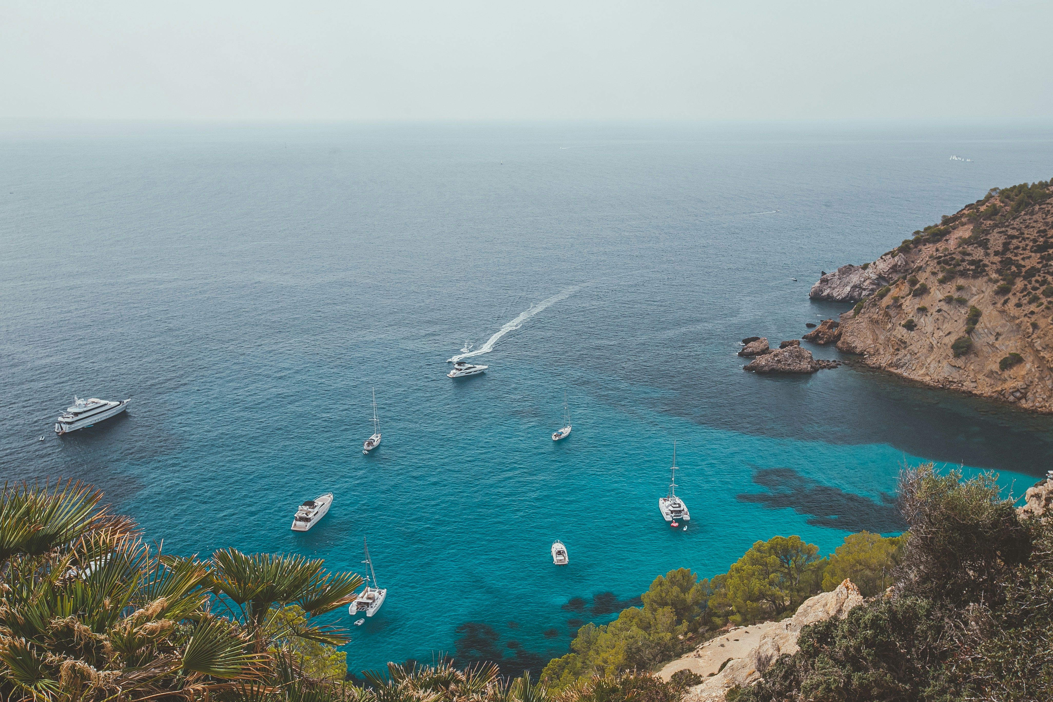 white boat on sea during daytime