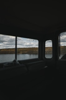 A scenic view from the vehicle's window during a ride.