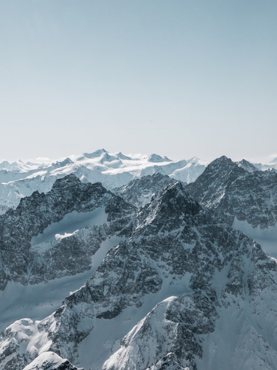 snow covered mountain during daytime in Tyrol Austria