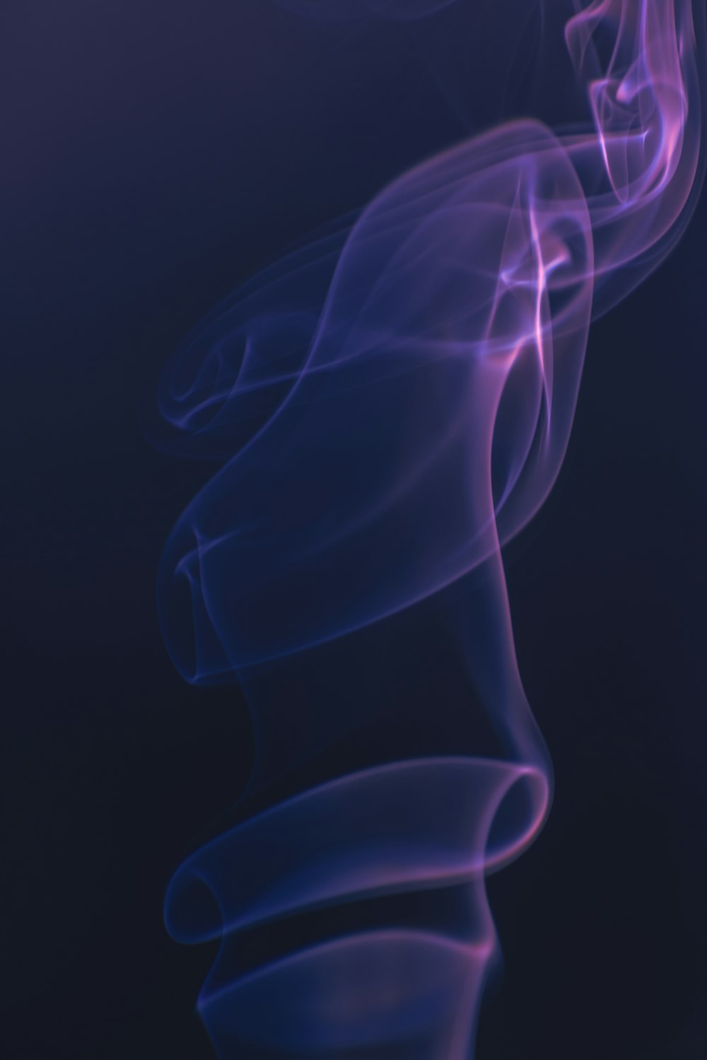 blue and white smoke illustration