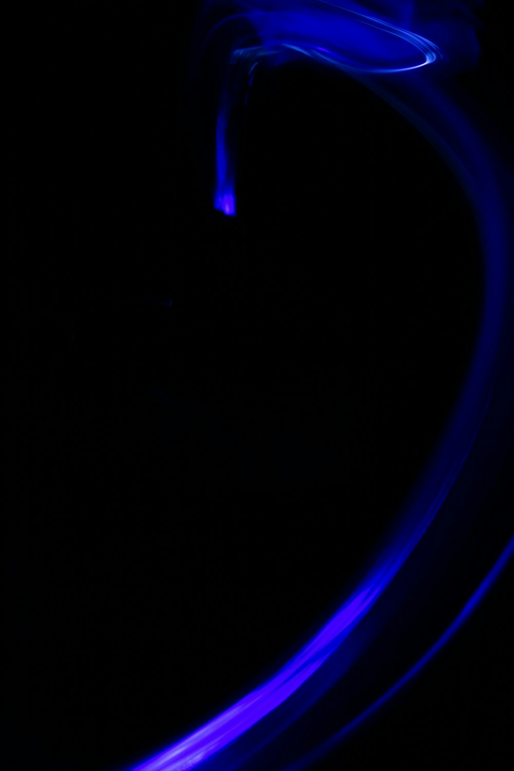 blue and black light digital wallpaper