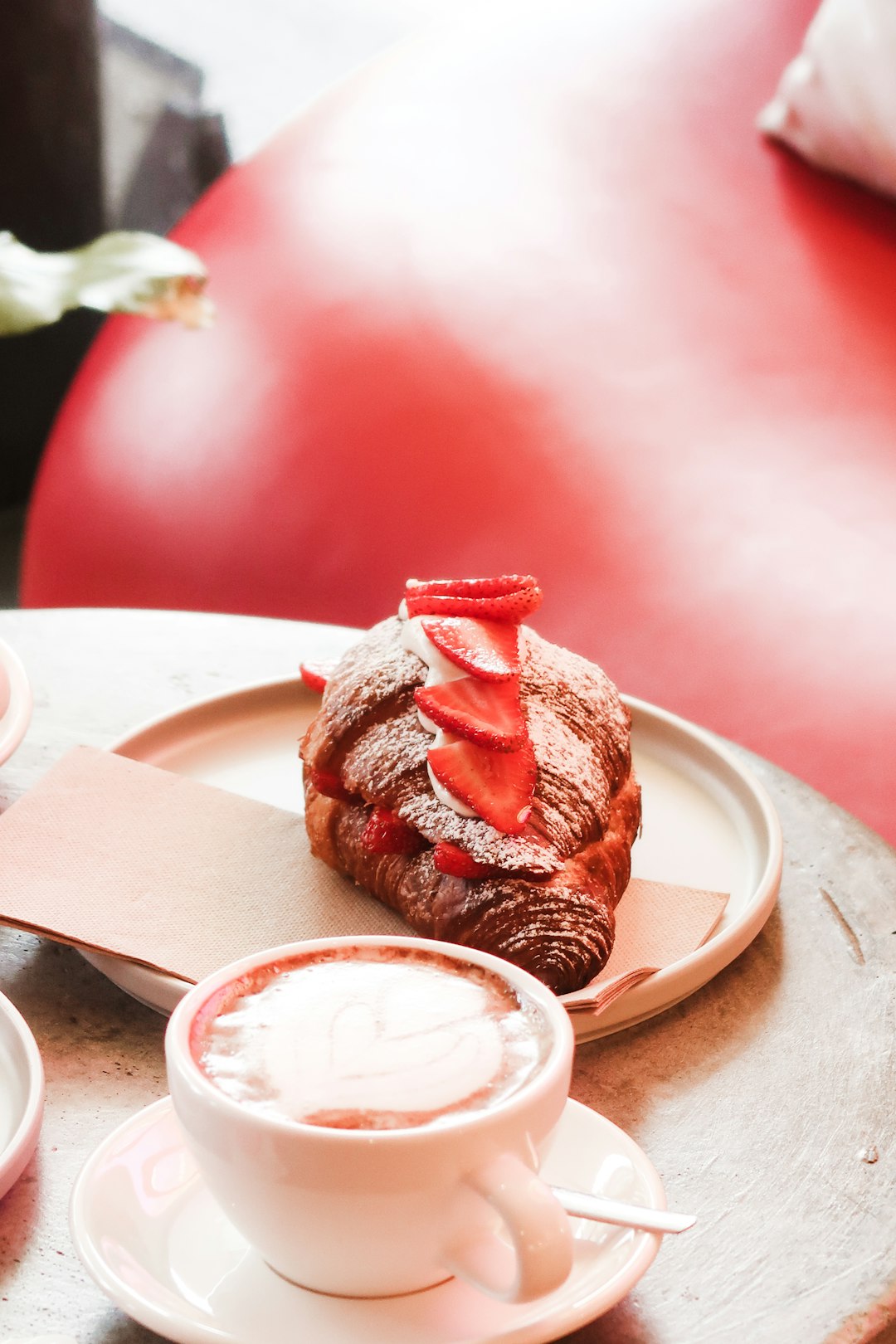 chocolate cupcake on white ceramic plate