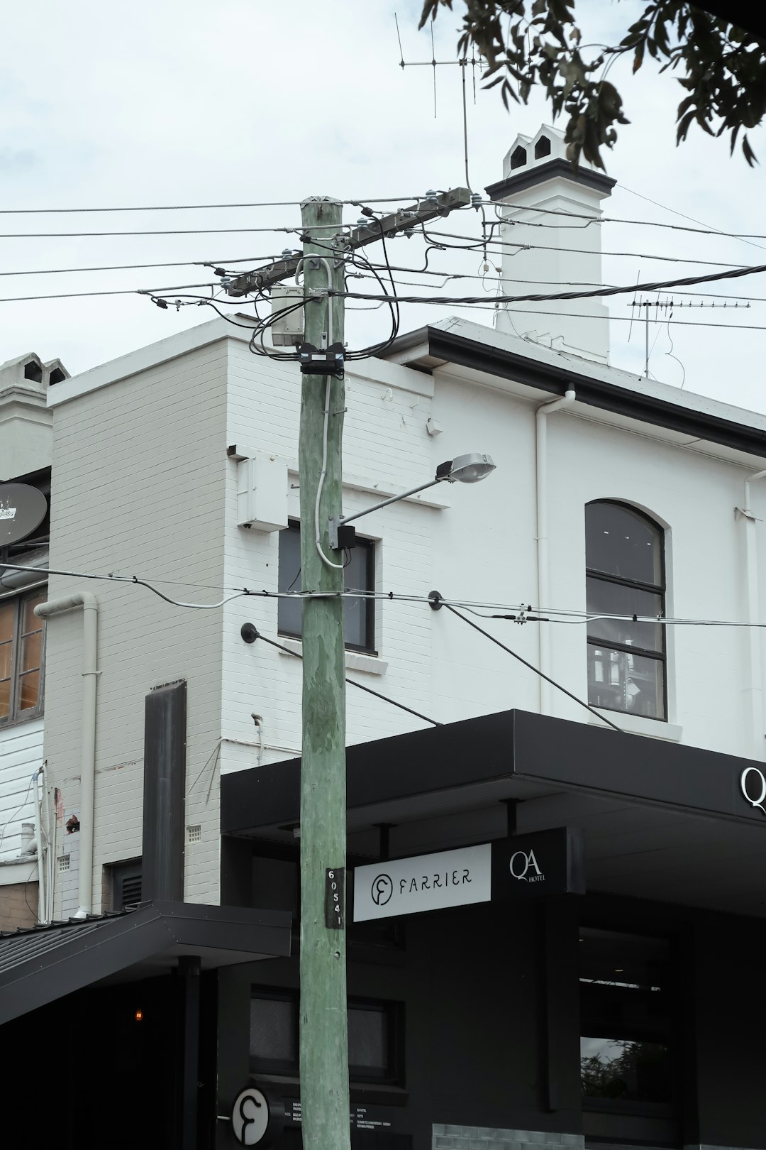 white and black concrete building