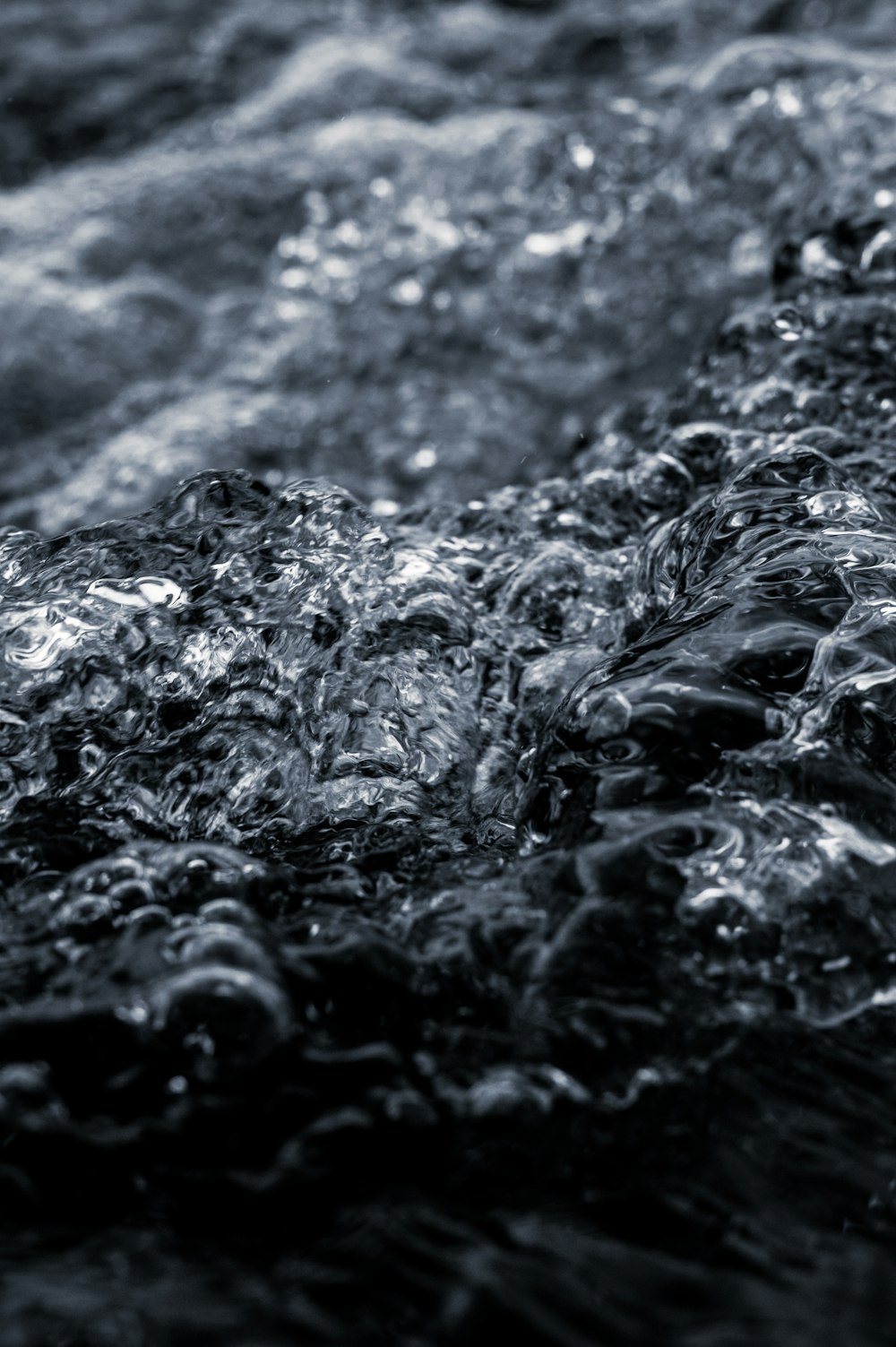 water splash in close up photography