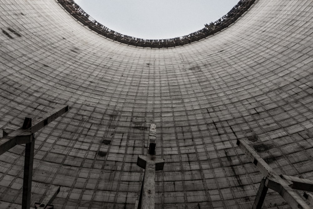 low angle photography of brown concrete building