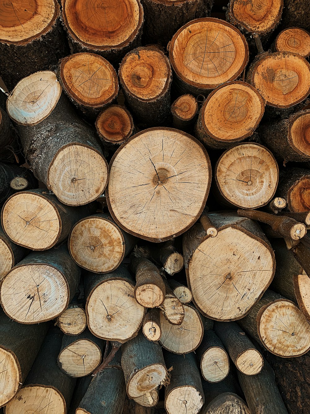 brown and black wooden barrels