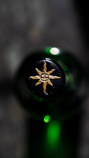 Close-up of a seal of approval sticker on Raitha Sanjeevini's product bottle.