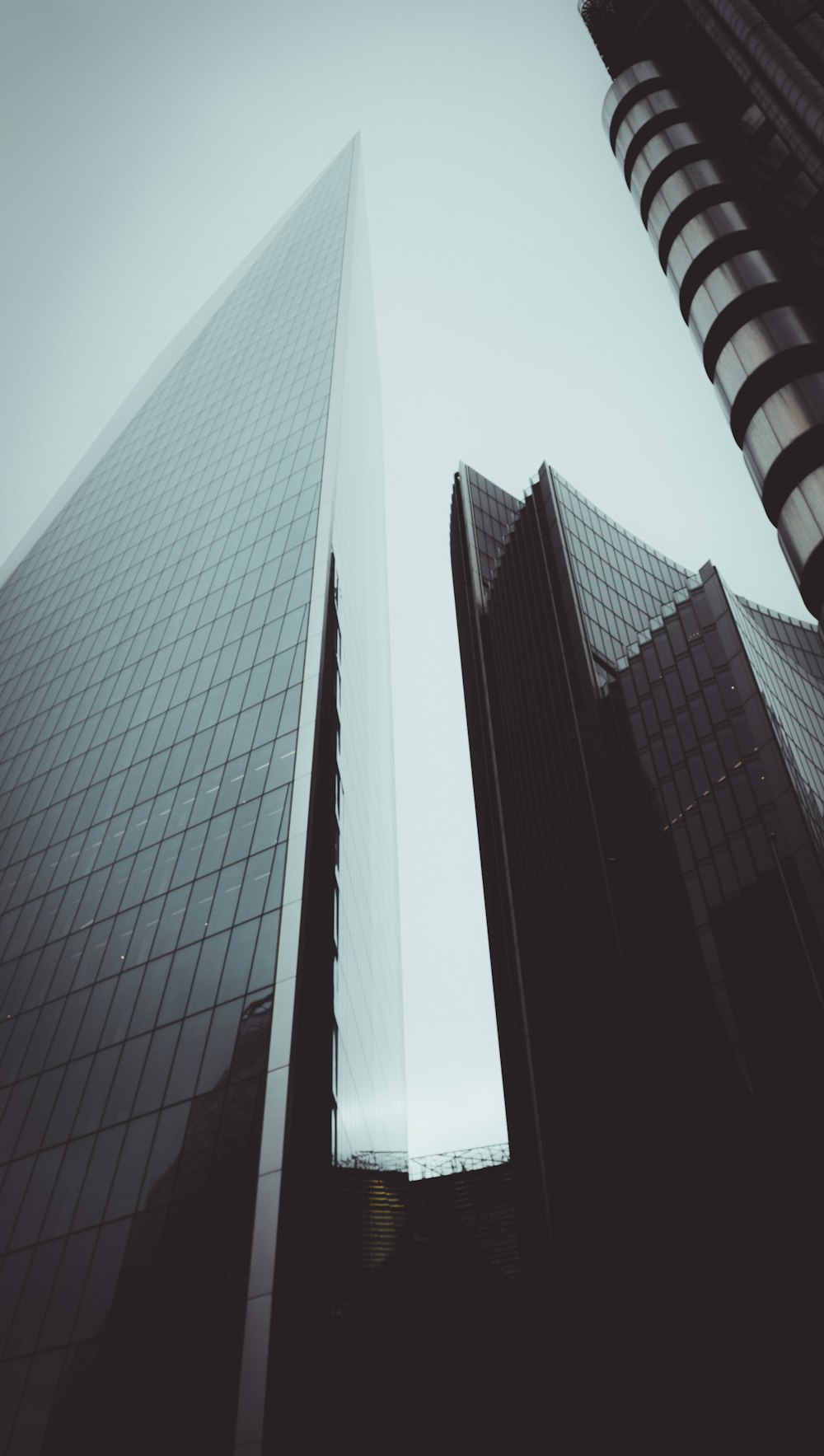 black and white concrete building