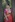 woman in red and blue sari dress