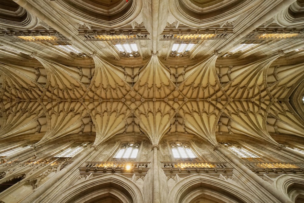 brown and white ceiling decor