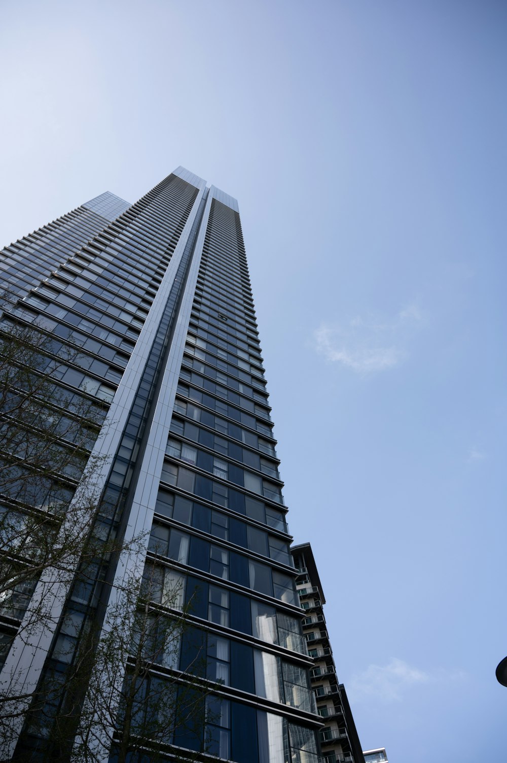 low angle photography of high rise building