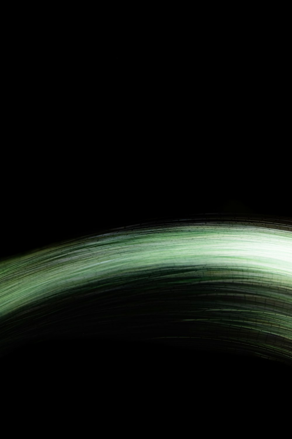 green and white light in time lapse