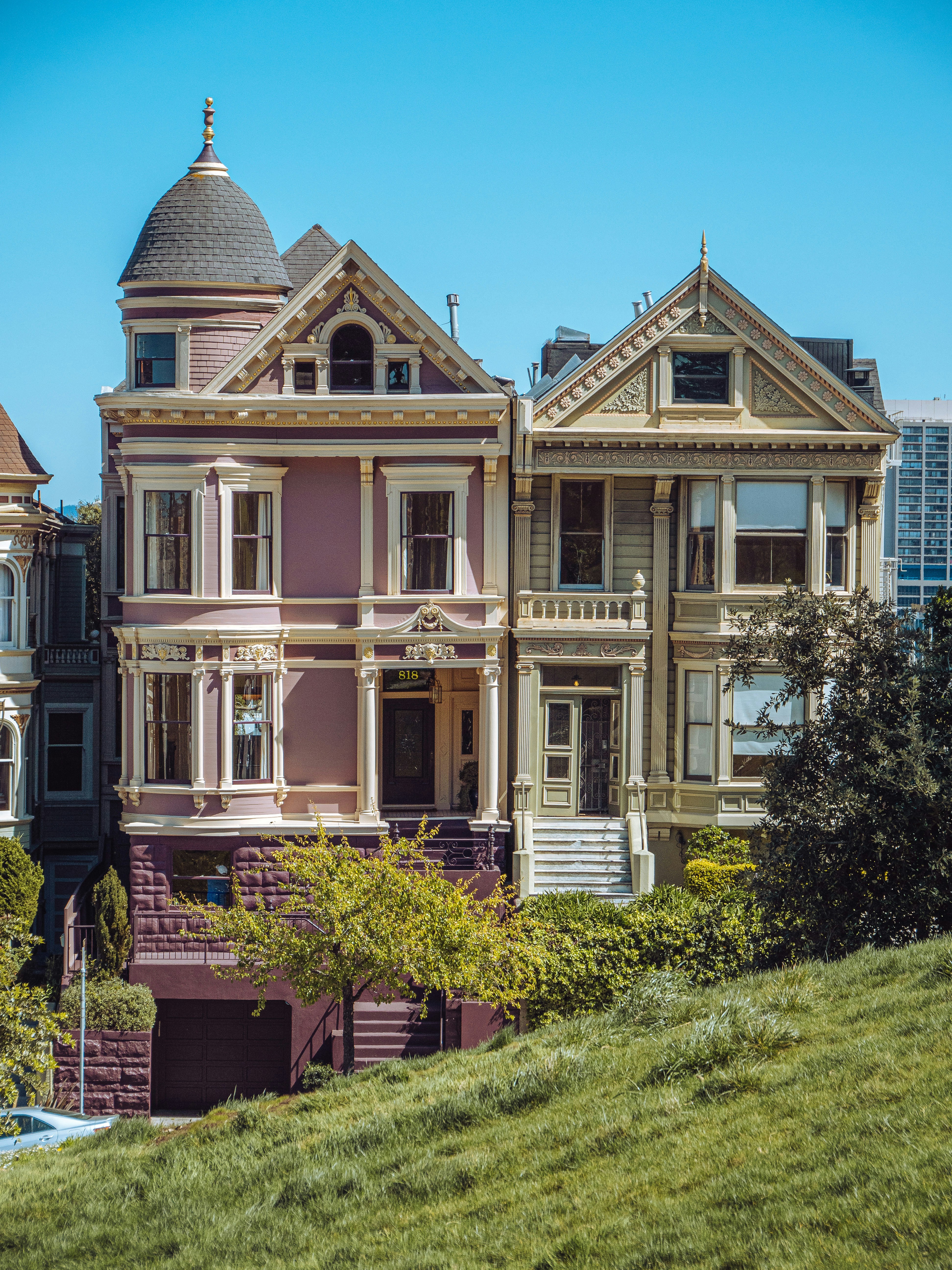 brown and white concrete house