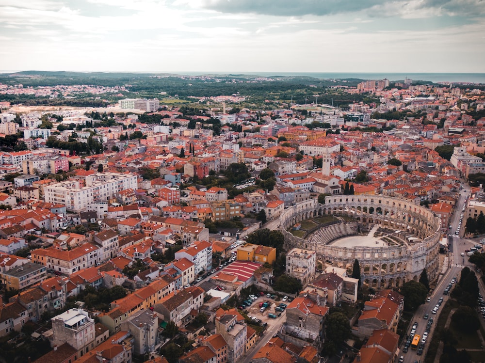 aerial view of city buildings during daytime