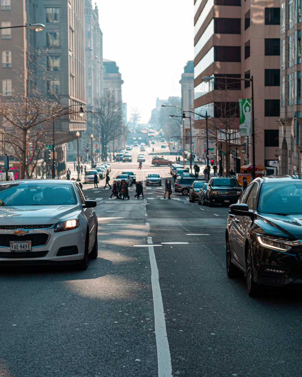 cars on road in city during daytime