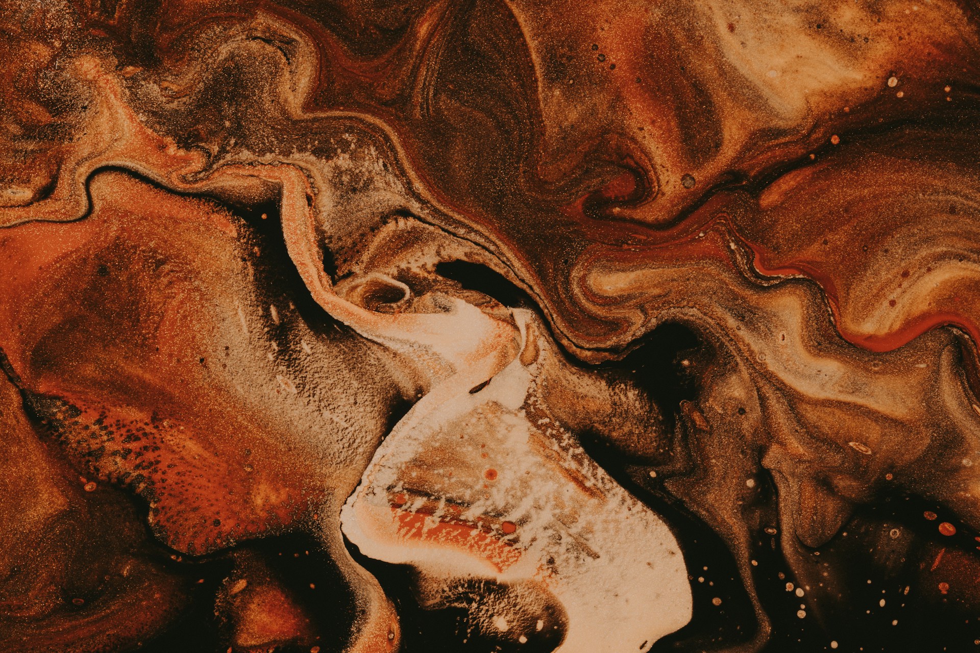 brown and white galaxy illustration