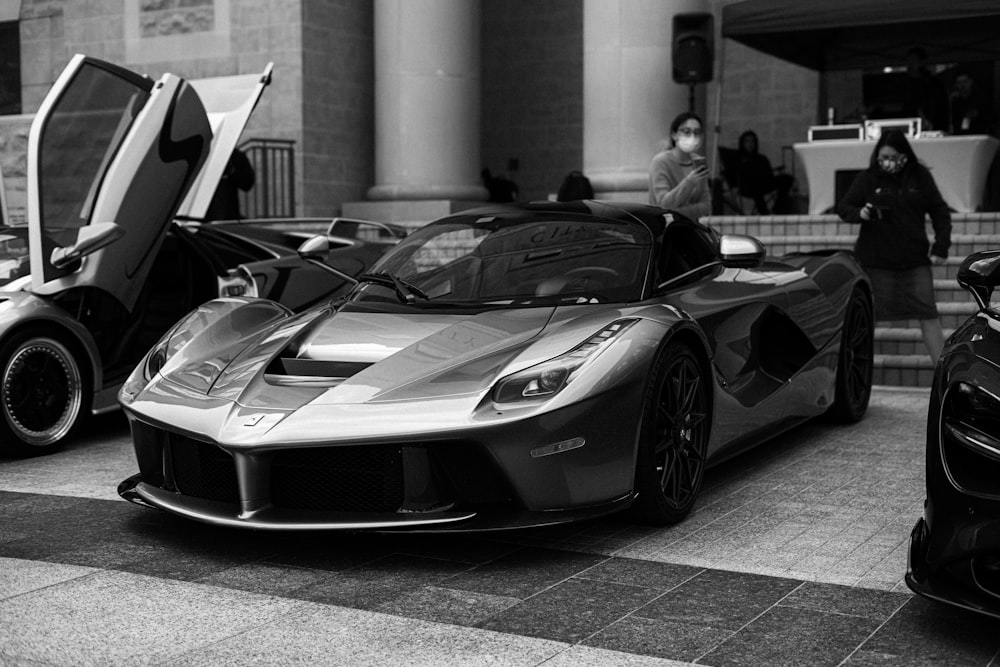 grayscale photo of lamborghini aventador