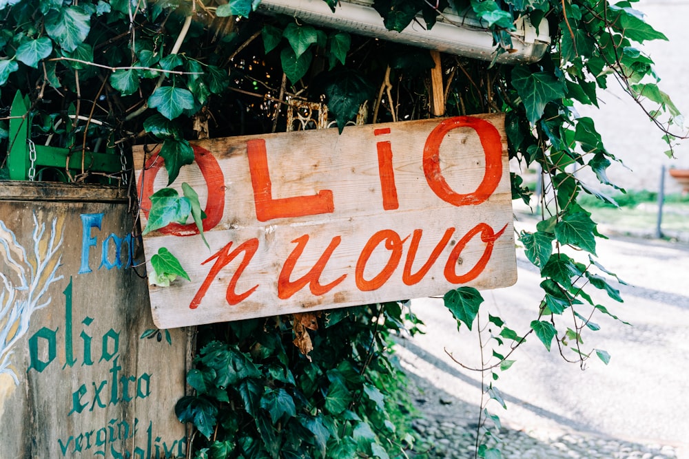 red and white wooden stop sign