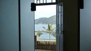 An inviting balcony with stunning views.