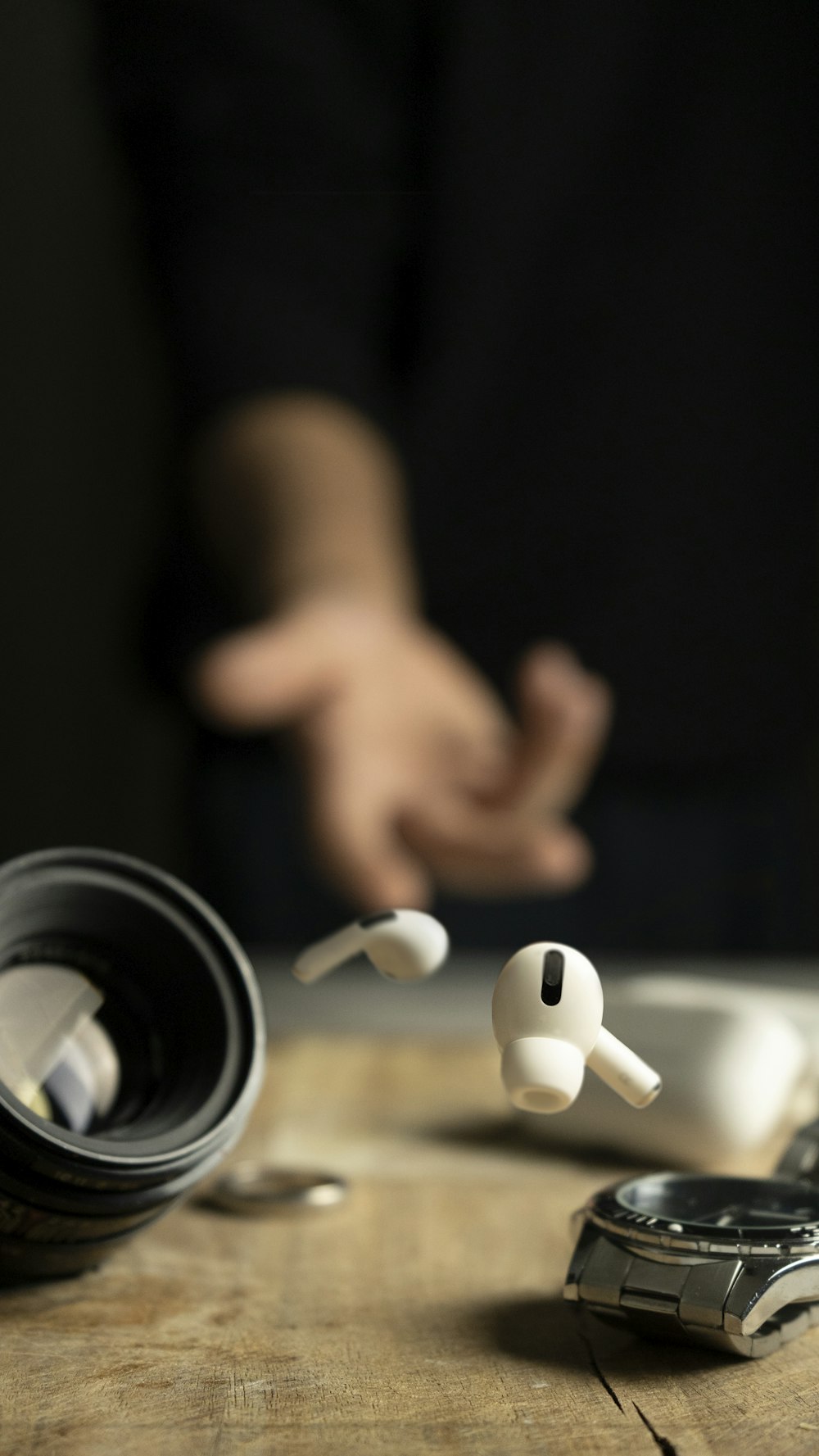 person holding white plastic tool