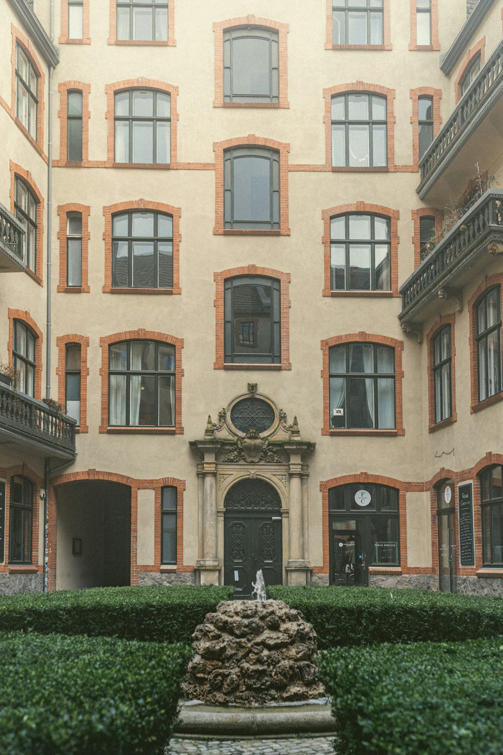 brown and beige concrete building