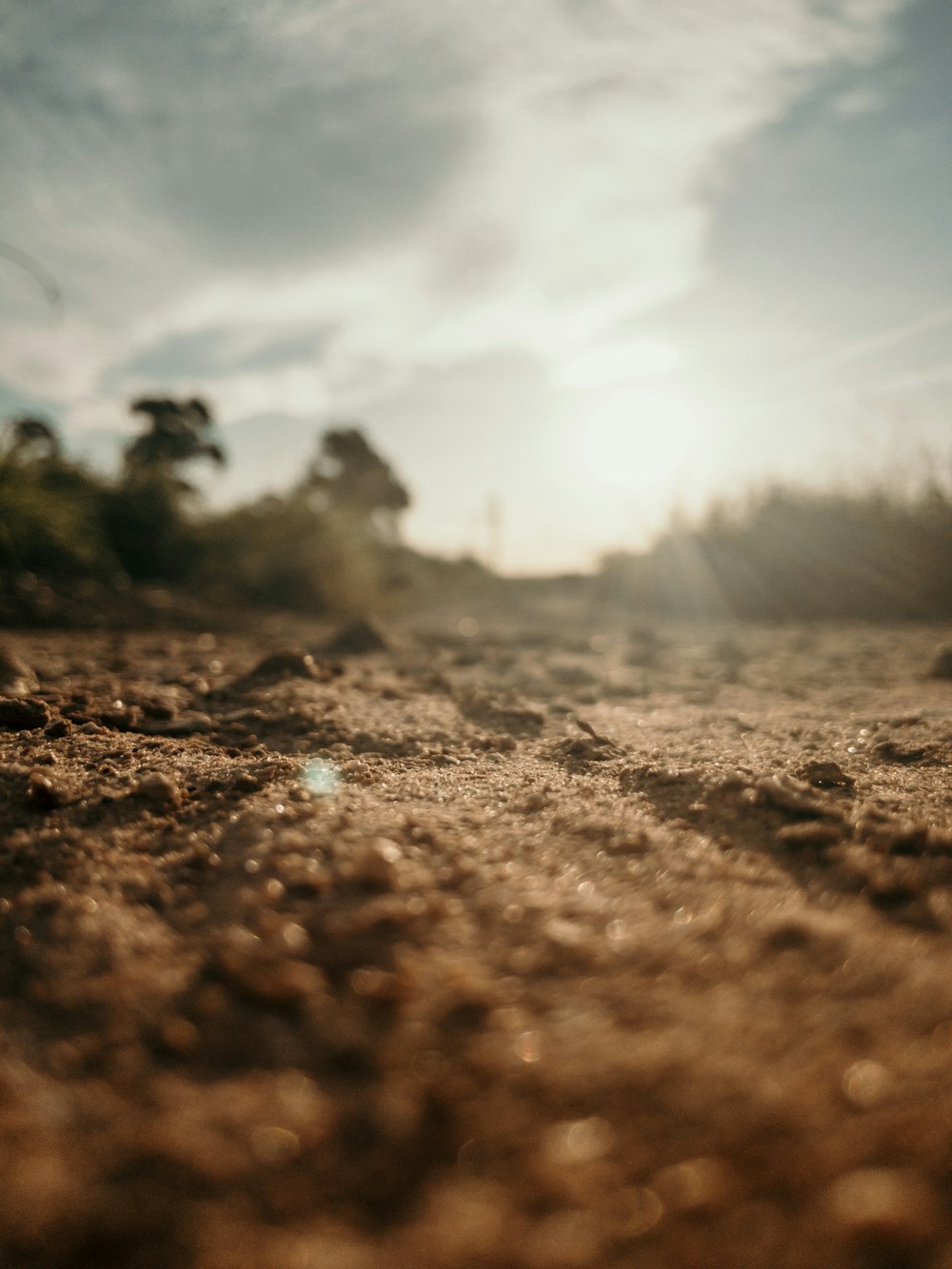 brown soil under white sky during daytime