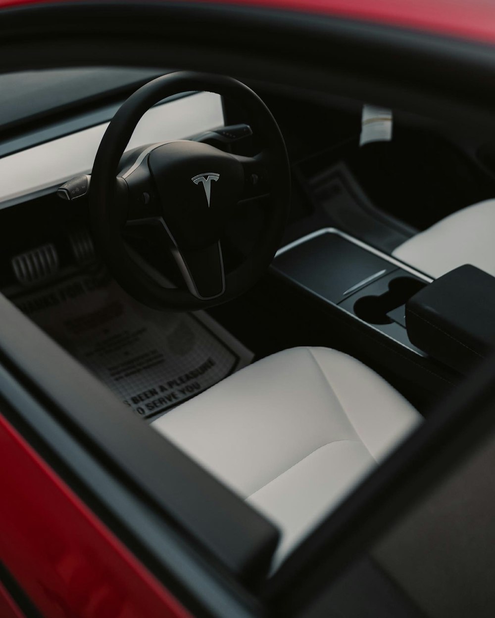 black and white car steering wheel