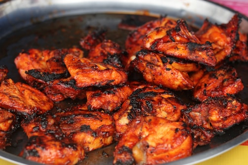 Traditional tandoori chicken with a smoky glaze.
