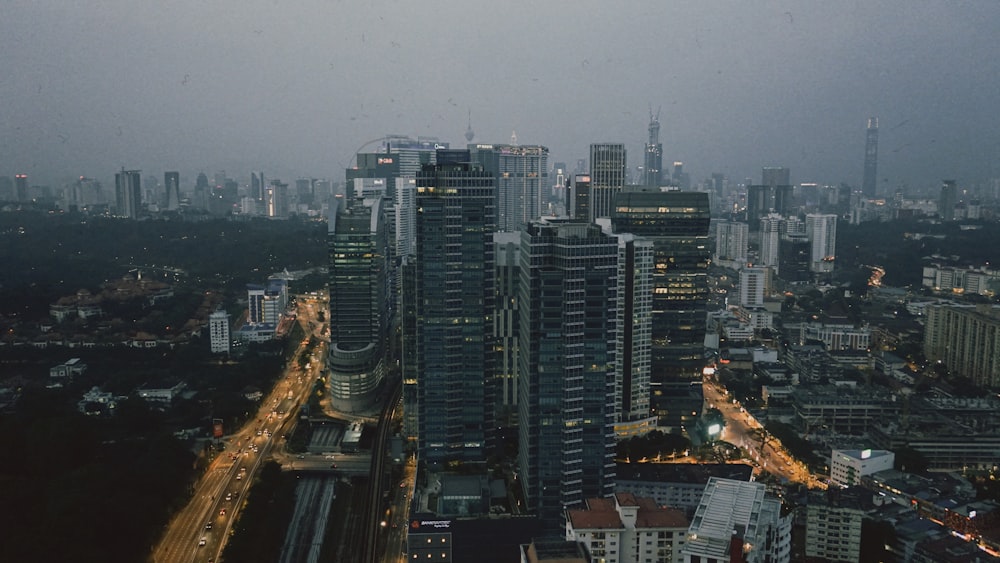 aerial view of city buildings during daytime