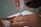 A close-up of a medical device being used in a clinical setting.